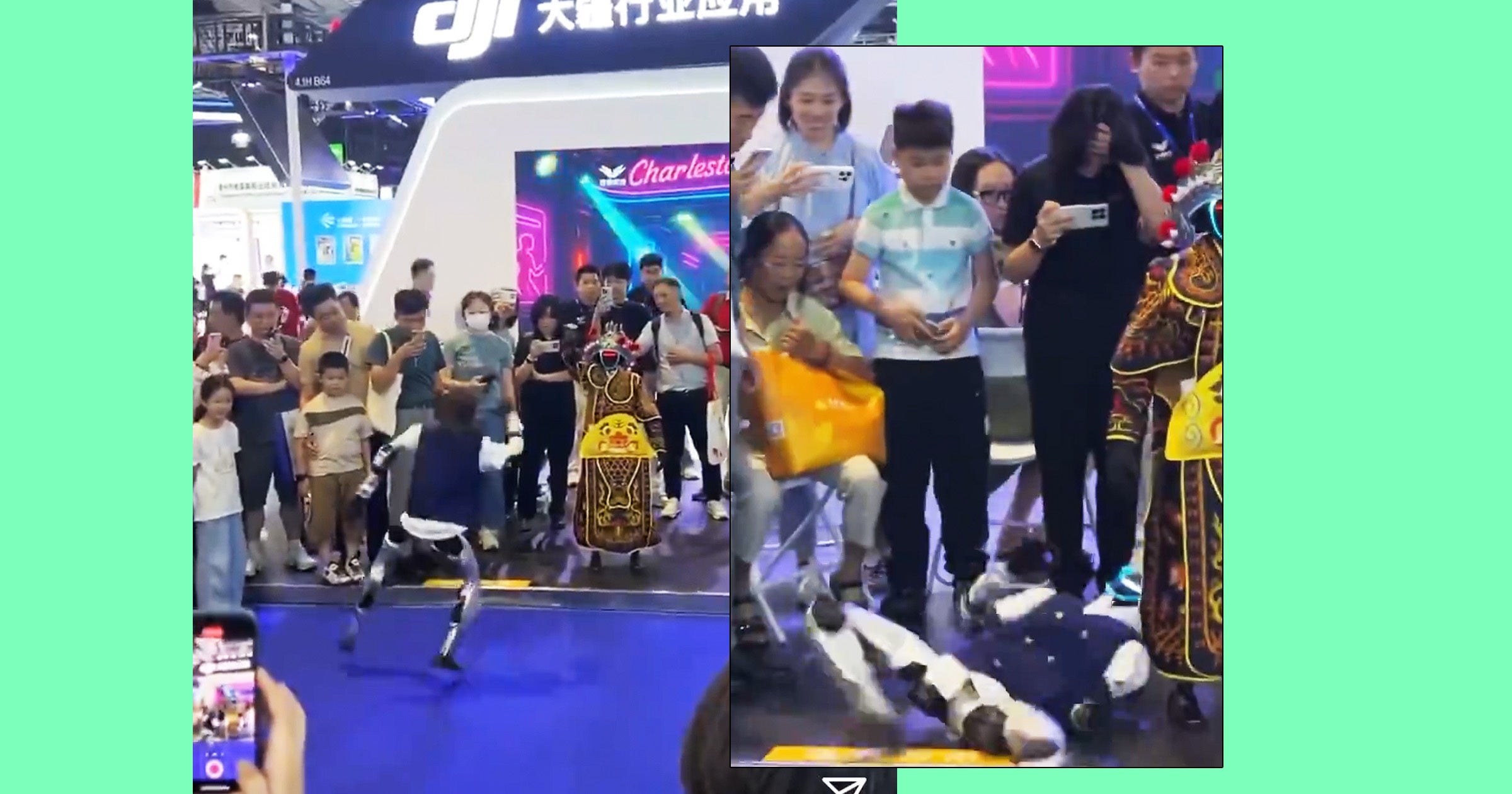 Robot's Dance Attempt Ends in Epic Flame-Out